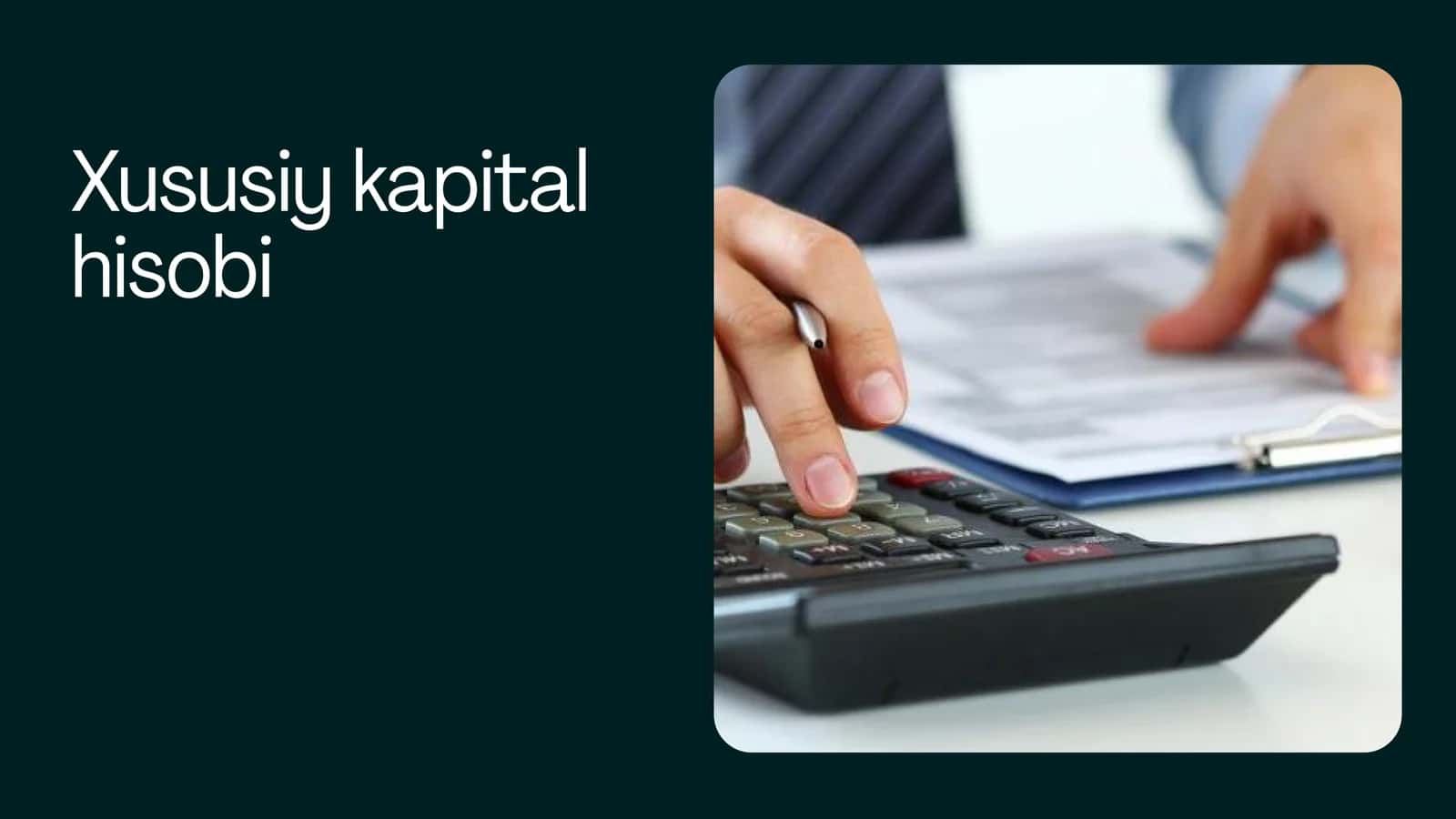 xususiy kapital hisobi 1