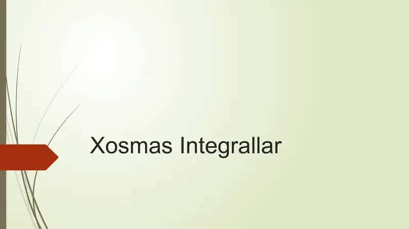 Xosmas Integrallar 1