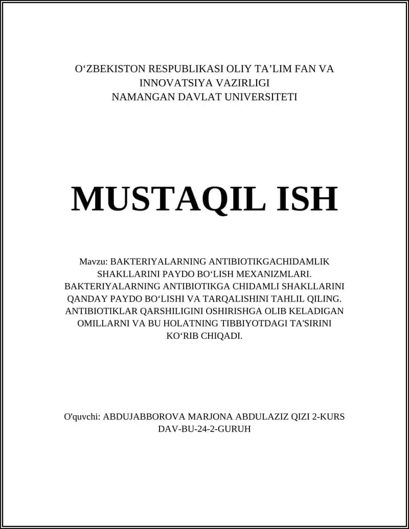 Enzimatik Inaktivatsiya: Beta-laktamazlar va Aminoglikozid-modifikator Fermentlar 1