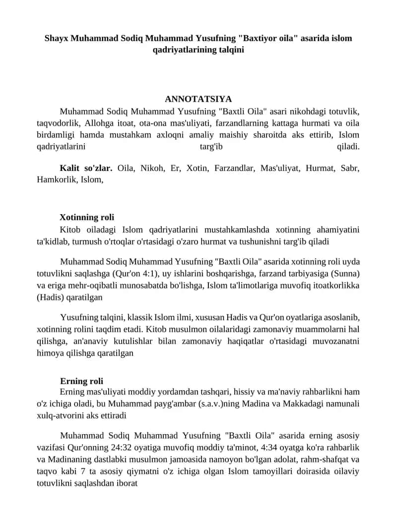 Baxtiyor oila 1