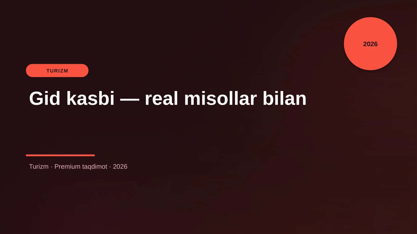 Gid kasbi — real misollar bilan 1