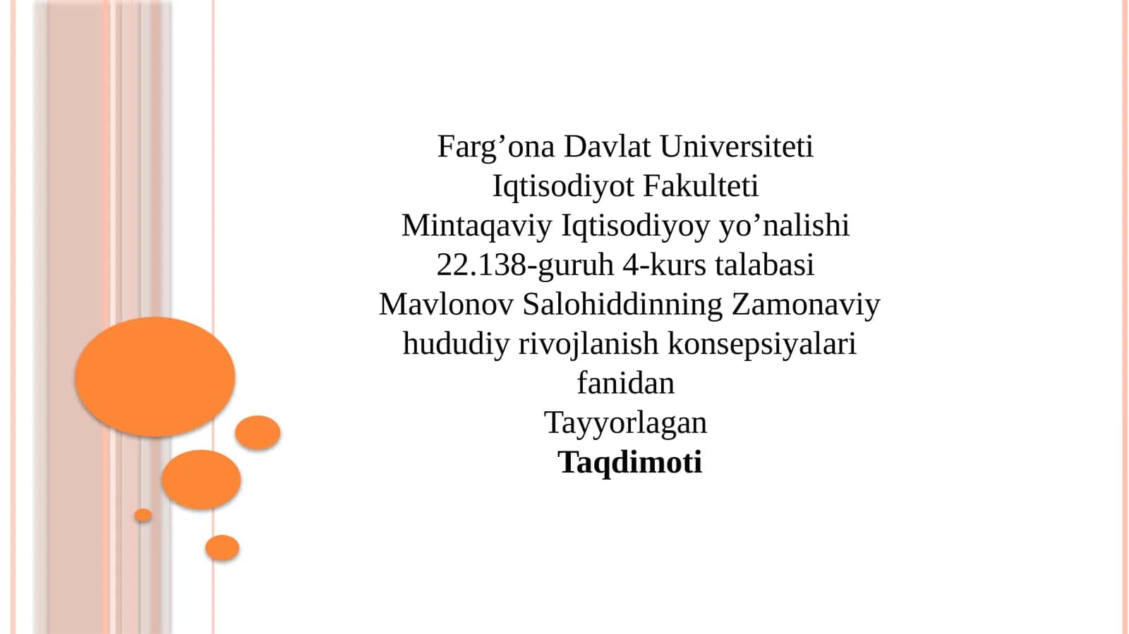 Salohiddin Mavlonovning Zamonaviy Hudud irovojanish 1