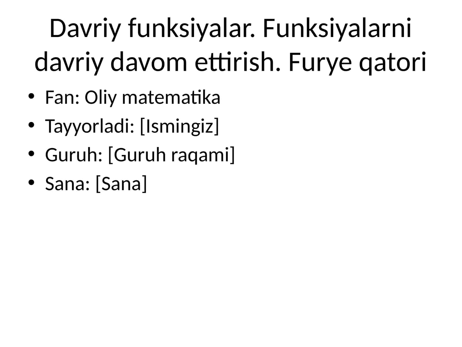 Davriy funksiyalar 1
