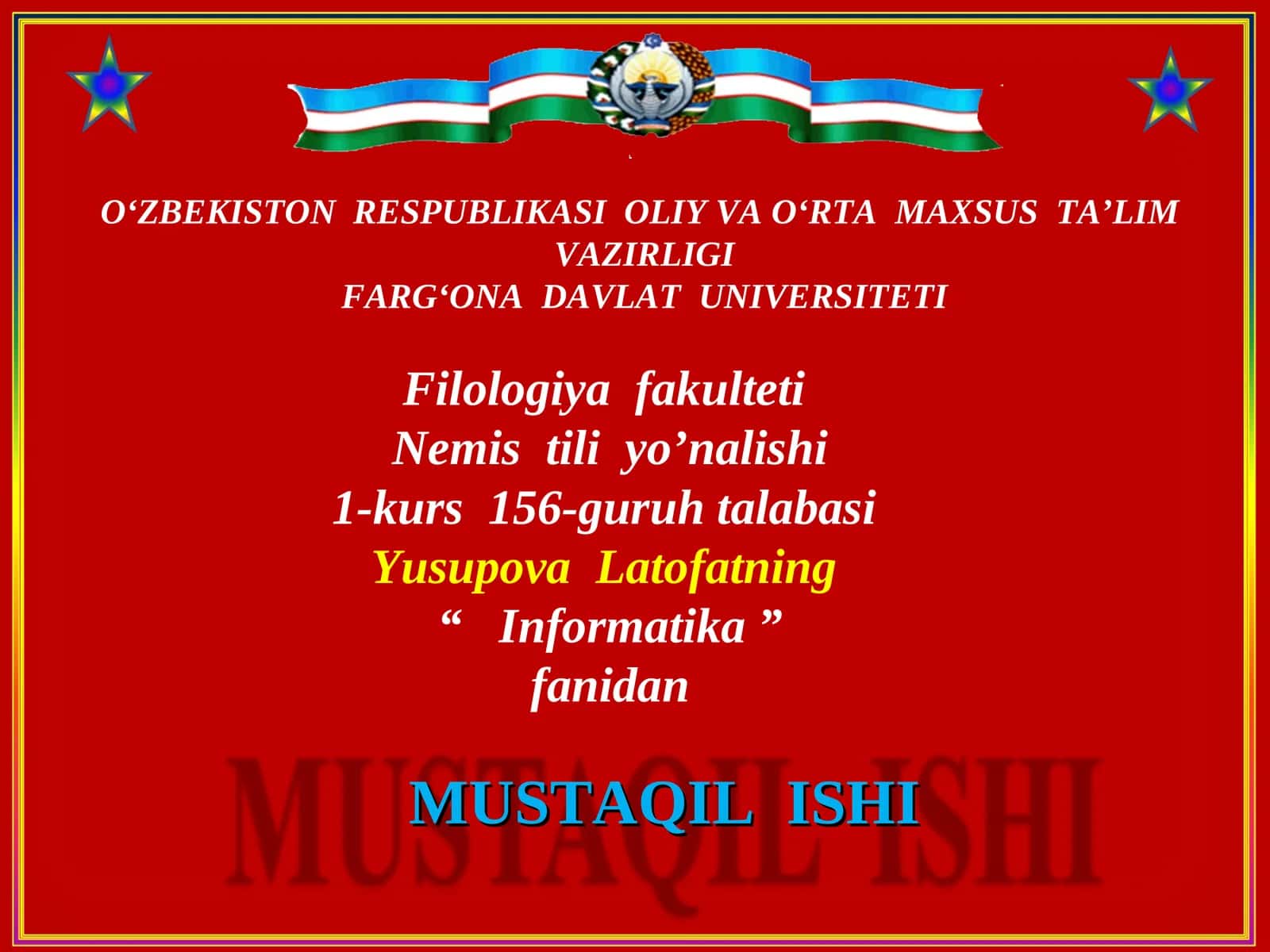 MS DOS haqida tushuncha 1