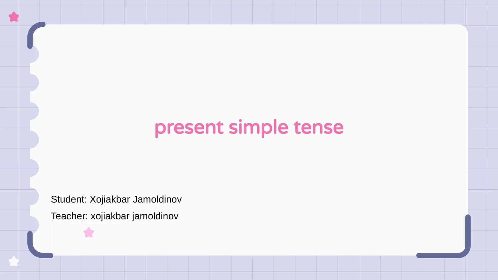 Present Simple Tense 1