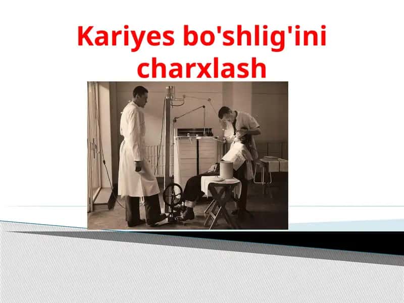 Kariyes bo'shlig'ining ochilishi 1