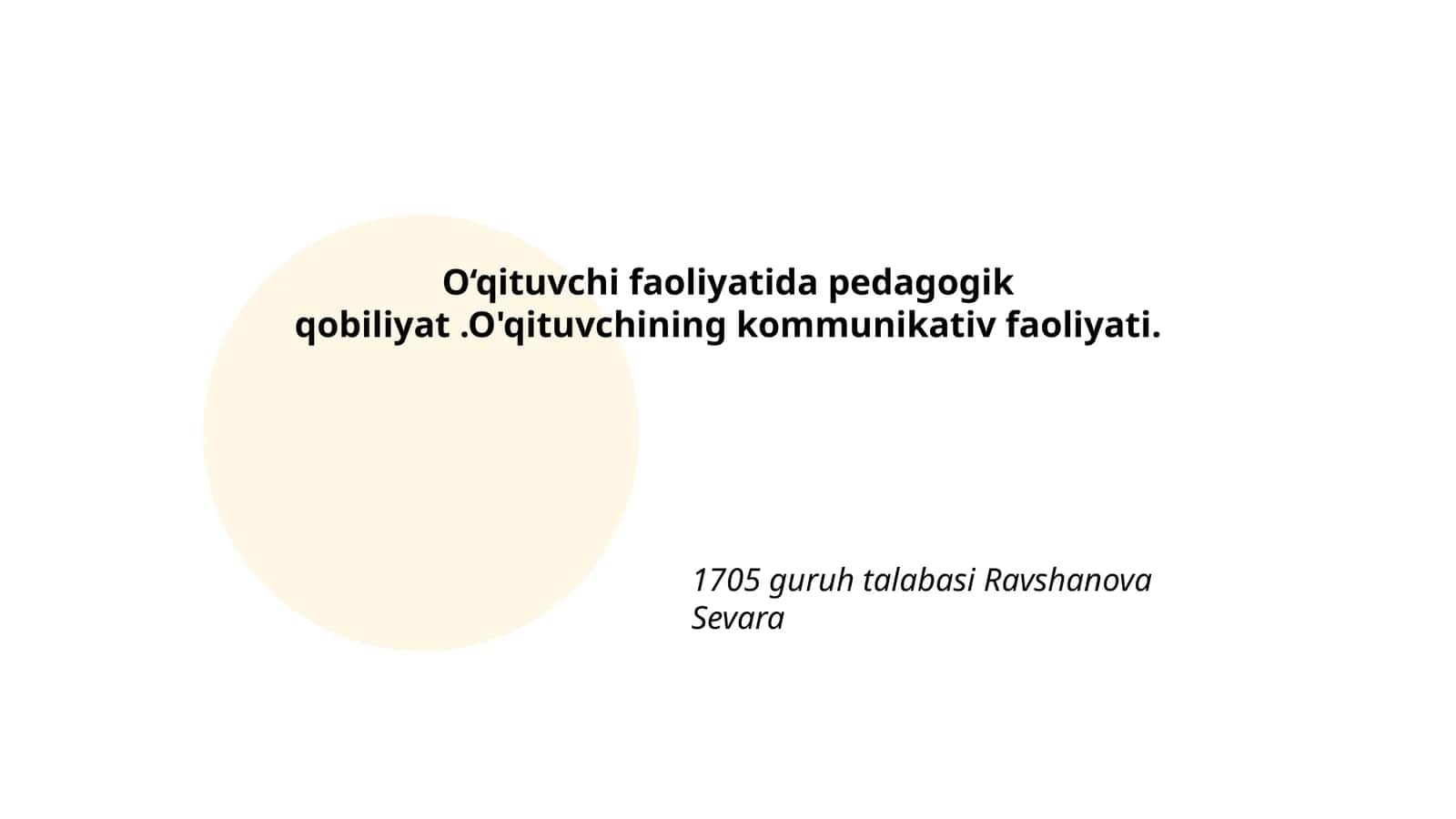 O‘qituvchi faoliyatida pedagogik qobiliyat 1