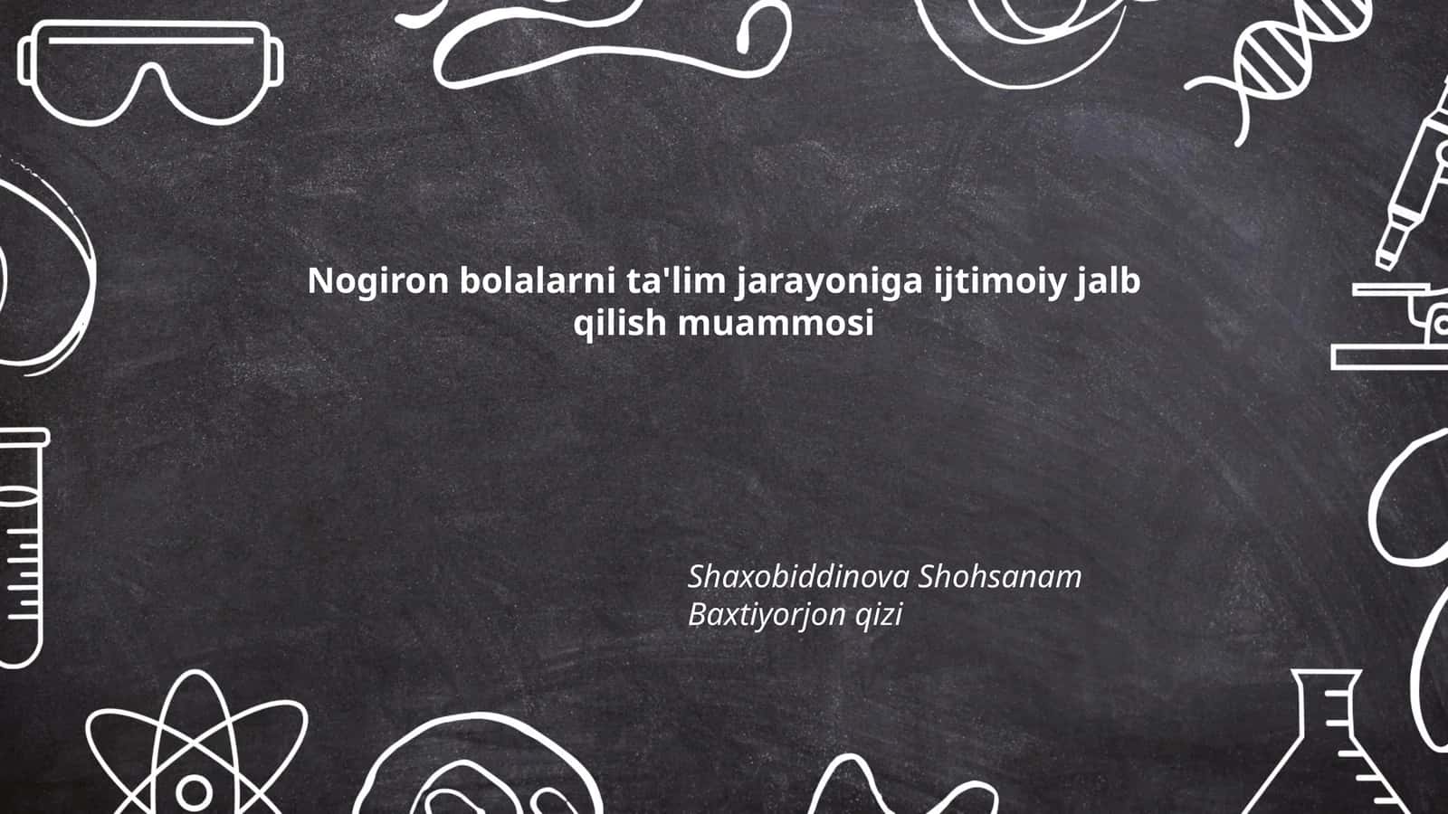 Nogiron bolalarni ta'lim jarayoni 1