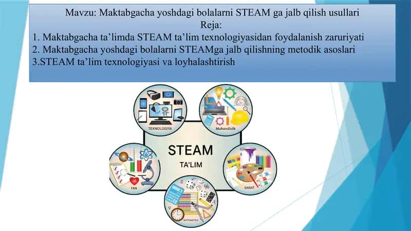Maktabgacha yoshdagi bolalarni STEAM ga jalb qilish usullari 1