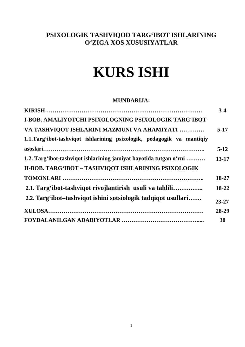 Psixologik Tashviqod Targ‘ibot Ishlarining O‘ziga Xos Xususiyatlar 1