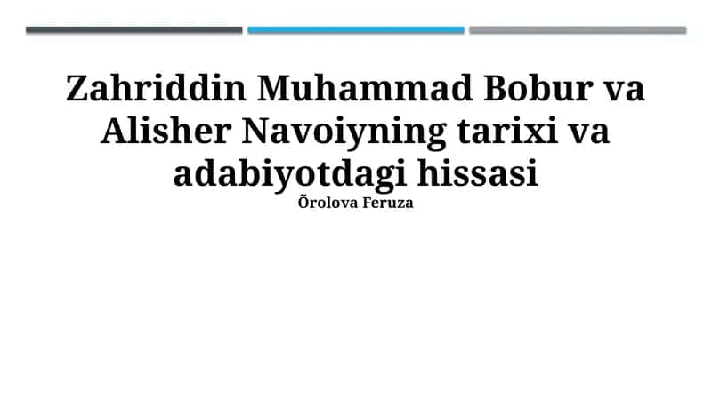 Boburning harbiy yutuqlari 1