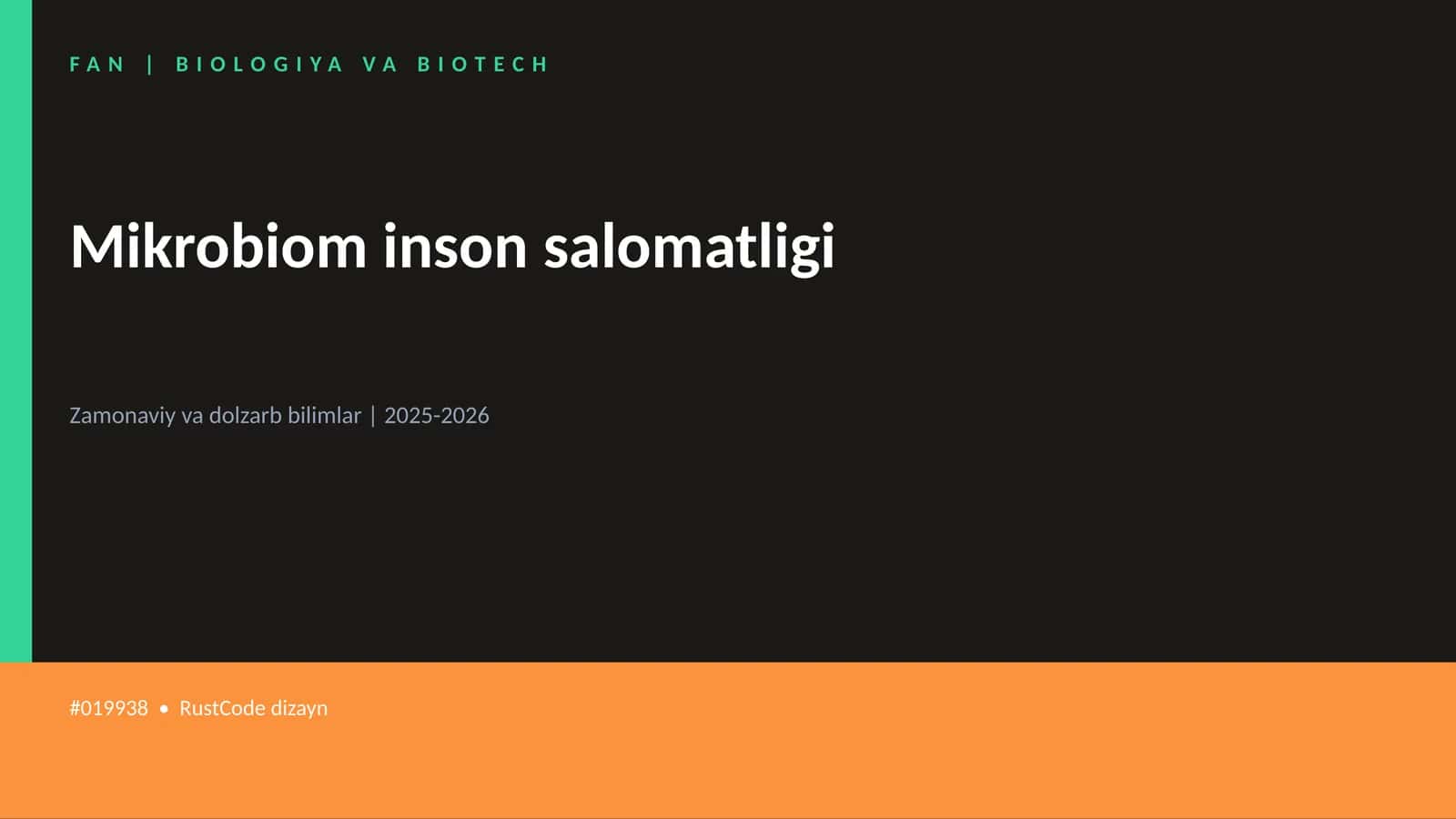 Mikrobiom inson salomatligi 1