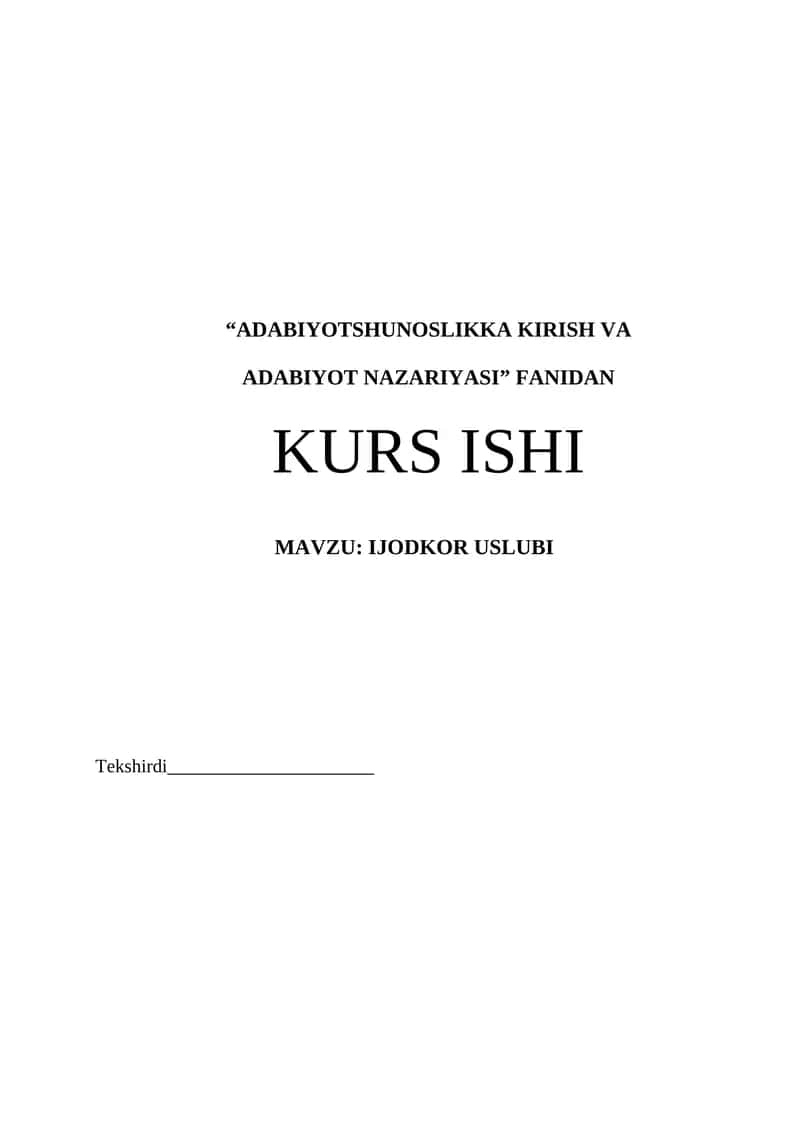 IJODKOR USLUBI 1