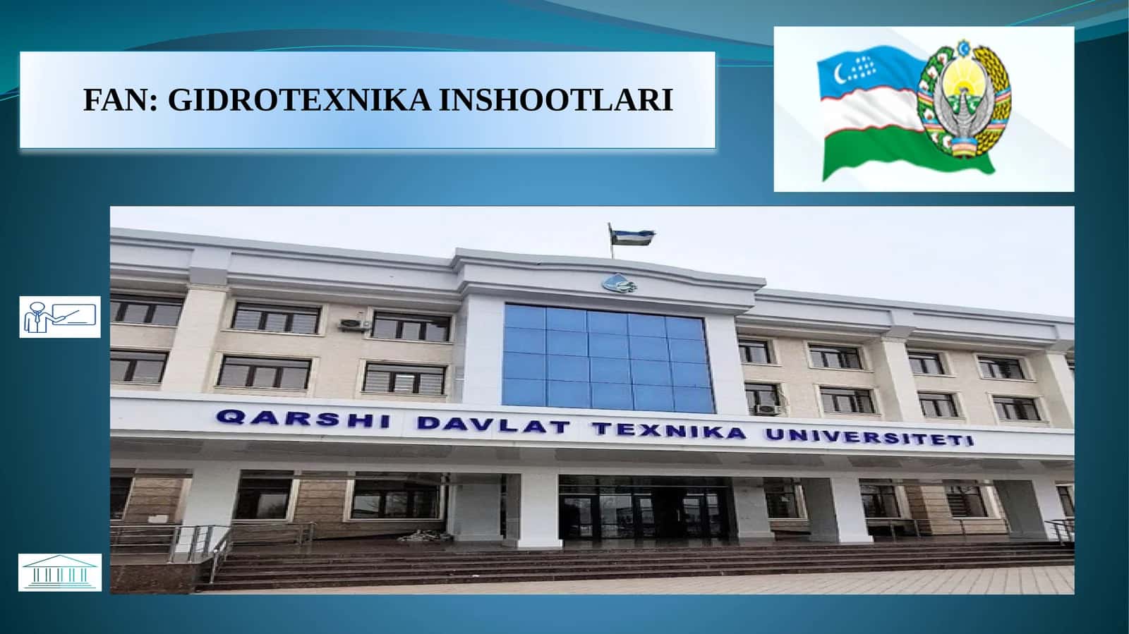 Suvomborlaridagi inshootlar bo‘g‘ini loyihalash uchun dastlabki ma’lumotlarni o‘rganish 1