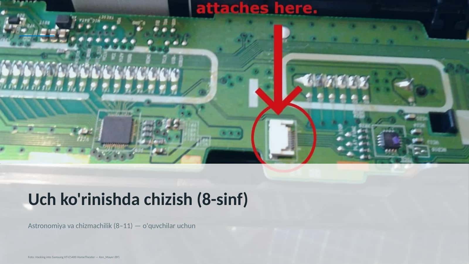 Uch ko'rinishda chizish (8-sinf) 1