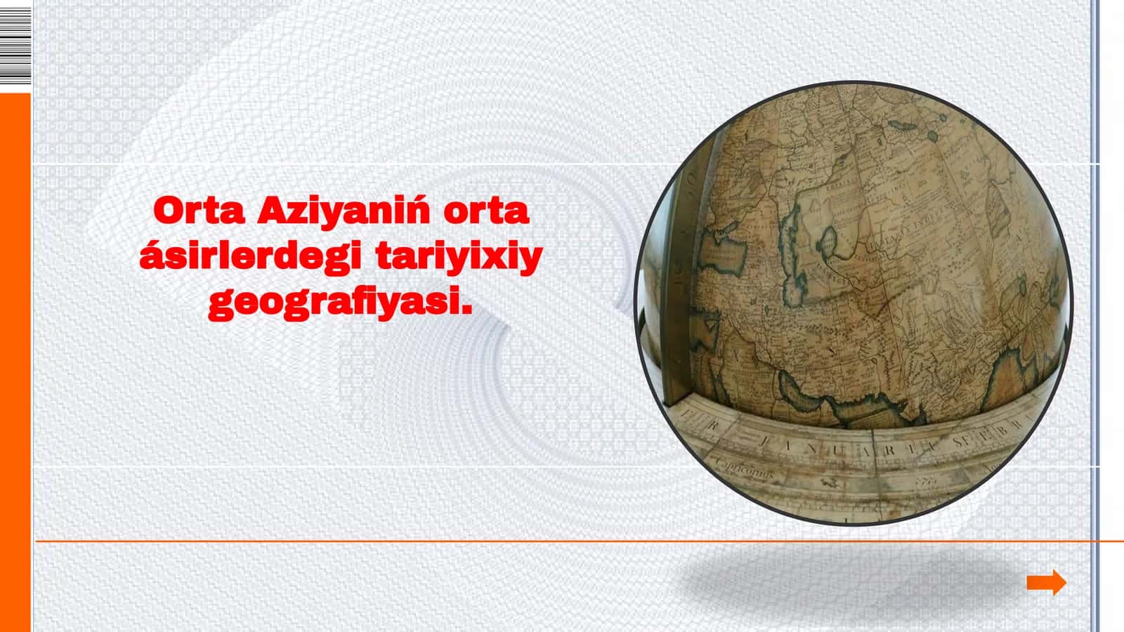 Orta Aziyaniń orta ásirlerdegi tariyixiy geografiyasi 1