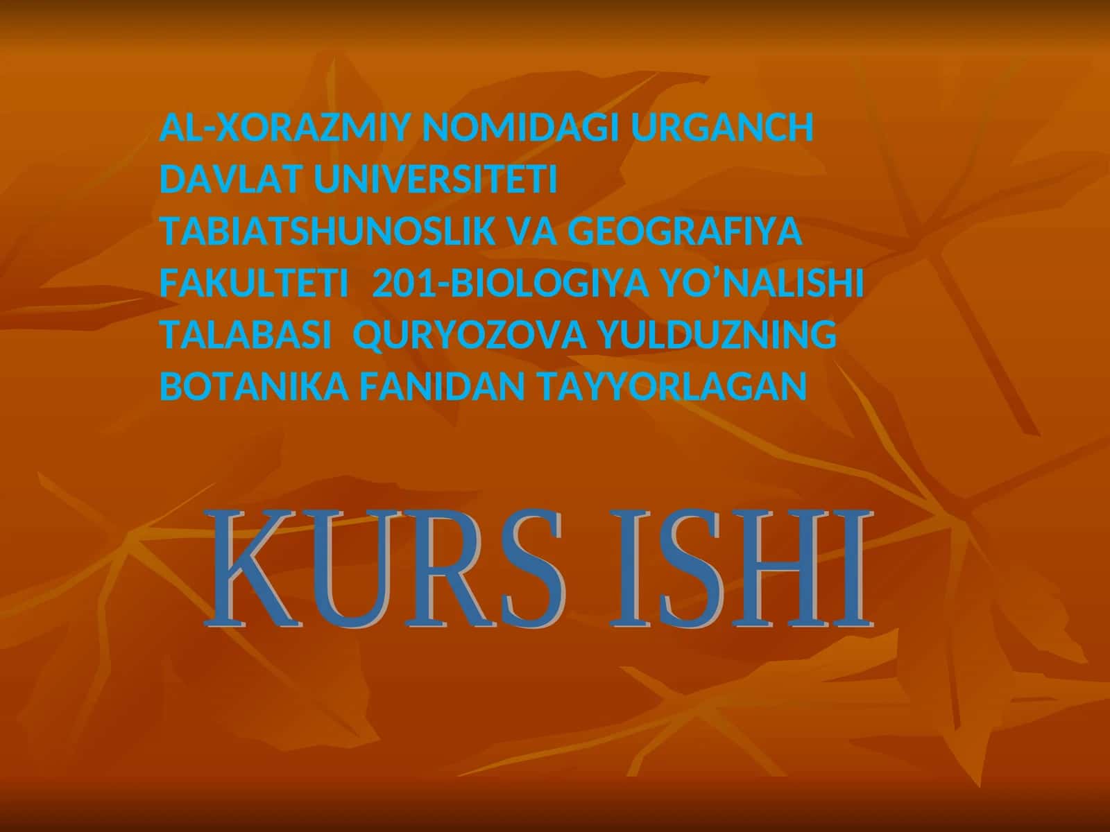 QIZIL KITOBGA KIRITILGAN O’SIMLIKLAR 1