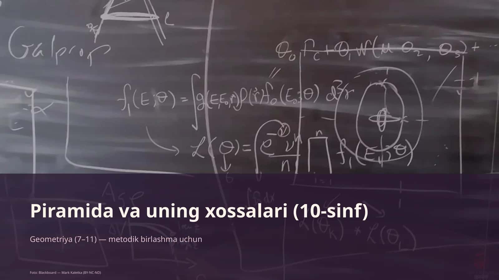 Piramida va uning xossalari (10-sinf) 1