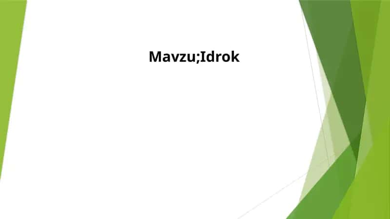 Idrok 1