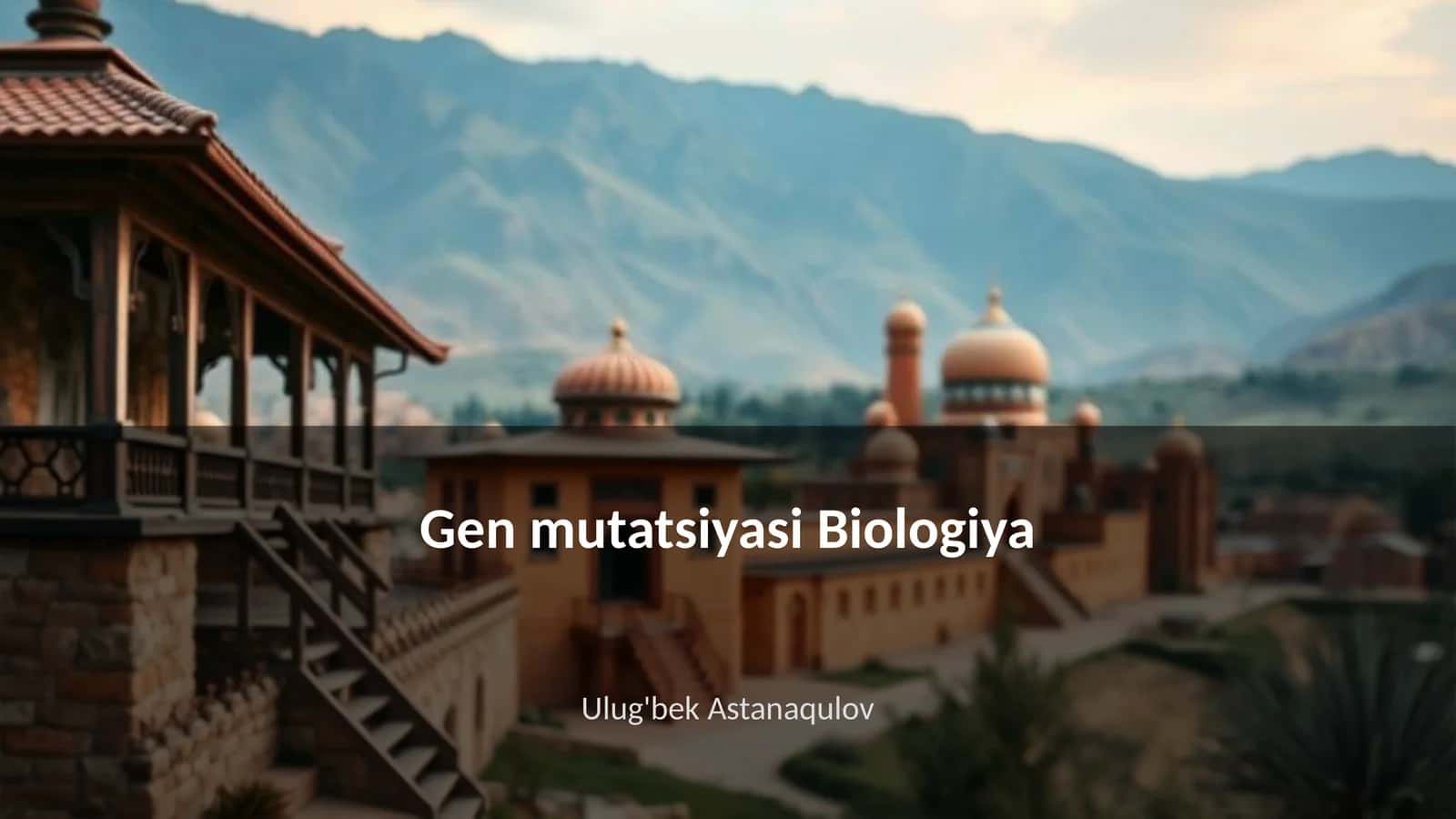 Gen mutatsiyasi Biologiya 1