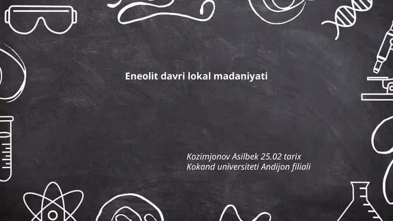 Eneolit davri lokal madaniyati 1