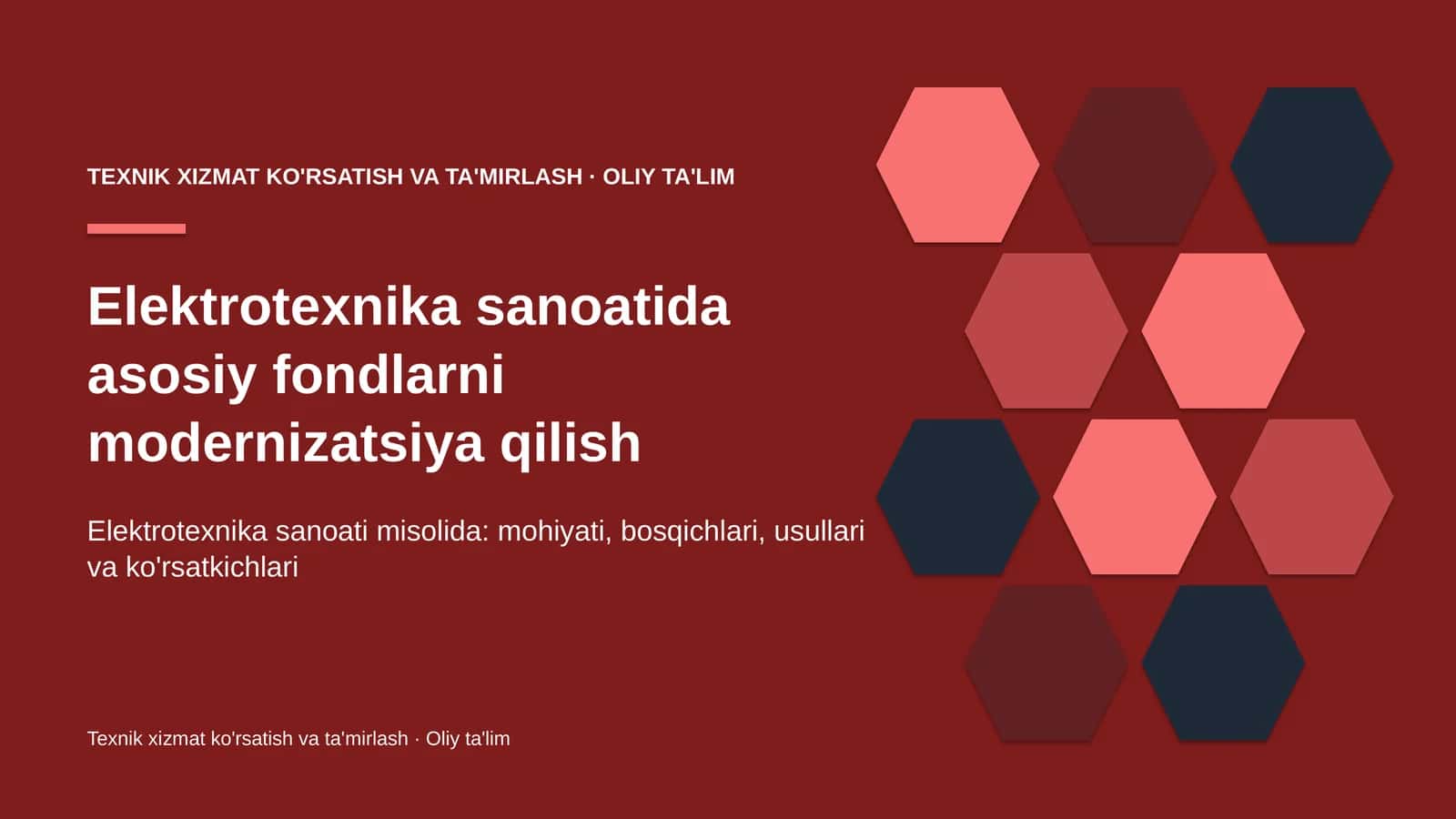 elektrotexnika sanoatida asosiy fondlarni modernizatsiya qilish 7597 1