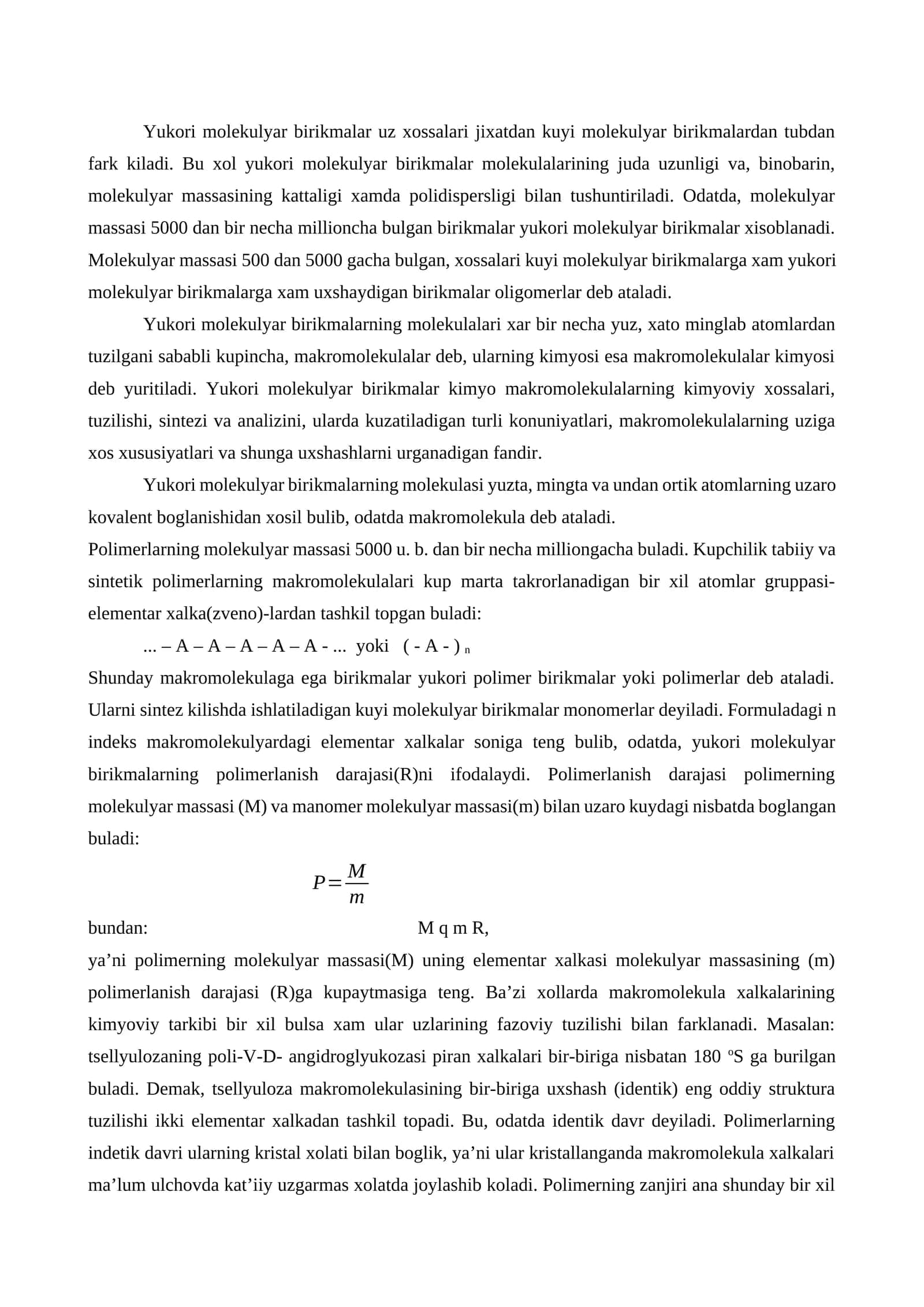 Yukori molekulyar birikmalar 1