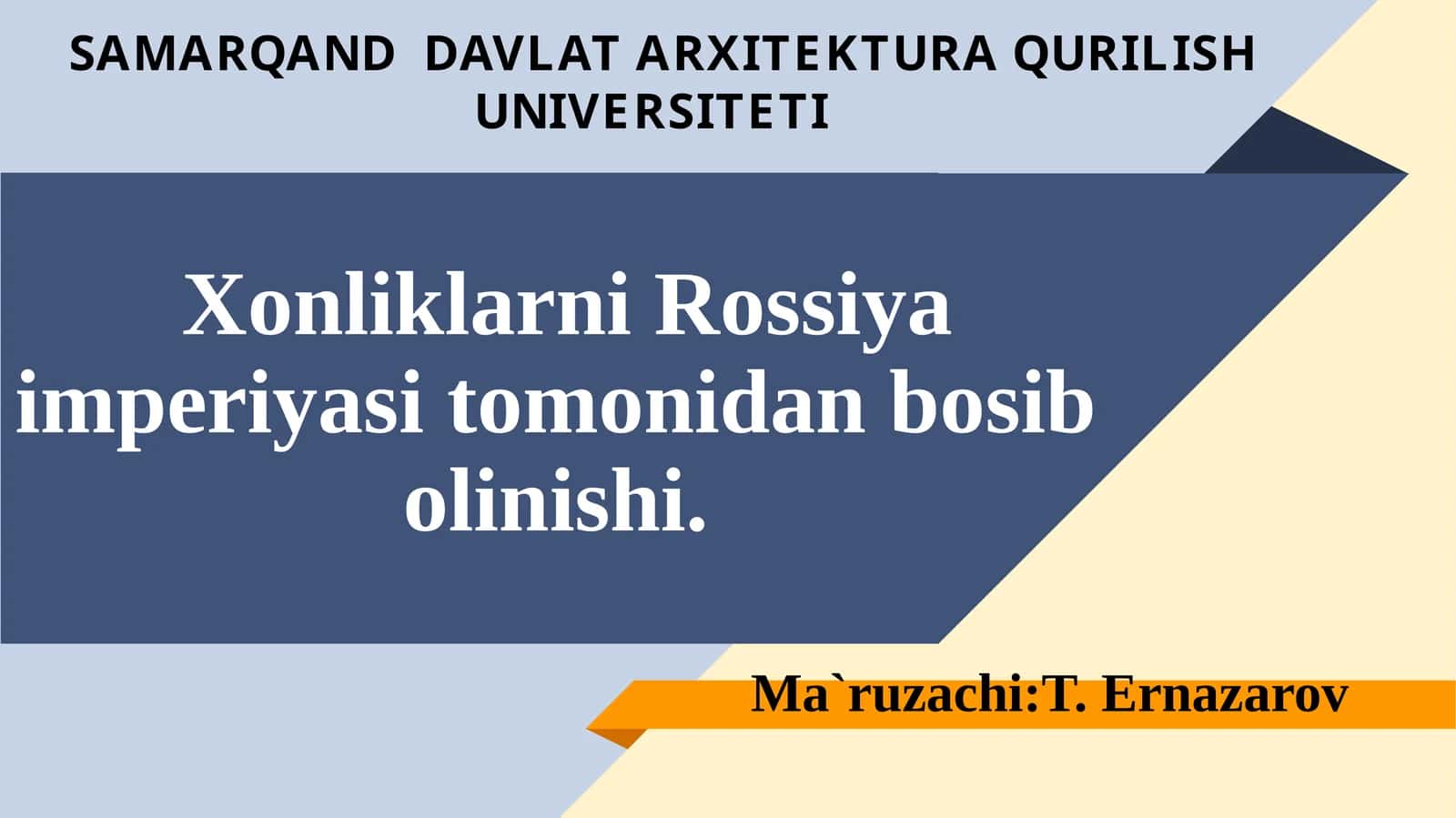Xonliklarni Rossiya imperiyasi tomonidan bosibolinishi 1