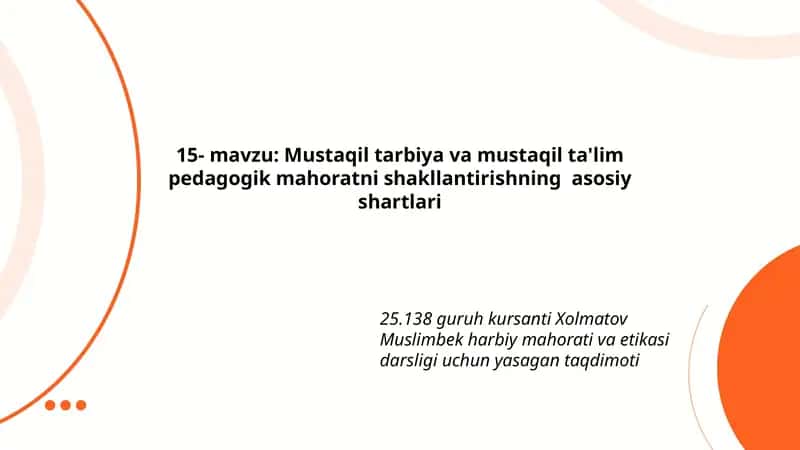 Harbiy mahorati va etikasi darsligi 1