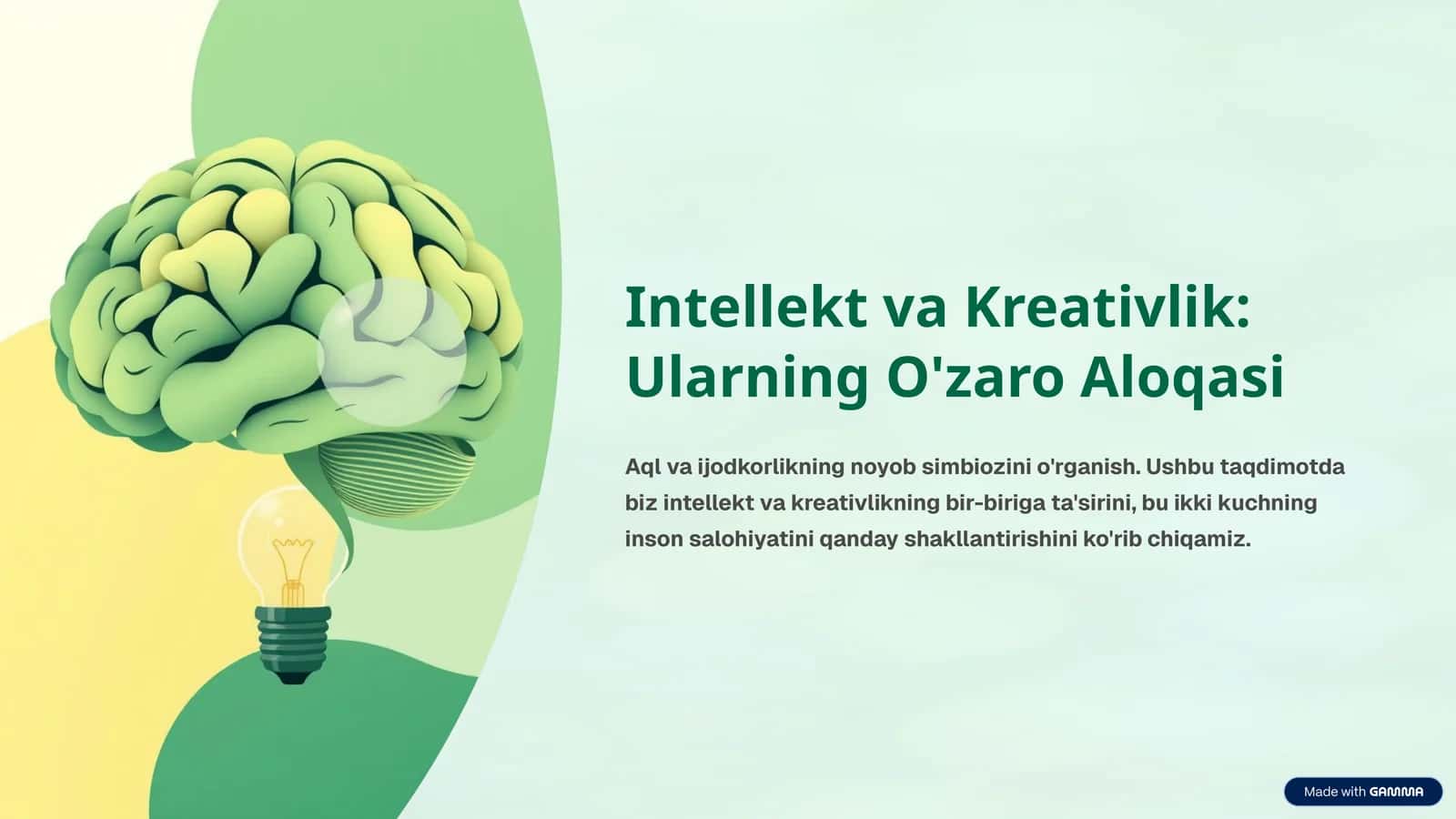 Intellekt va Kreativlik: Ularning O'zaro Aloqasi 1