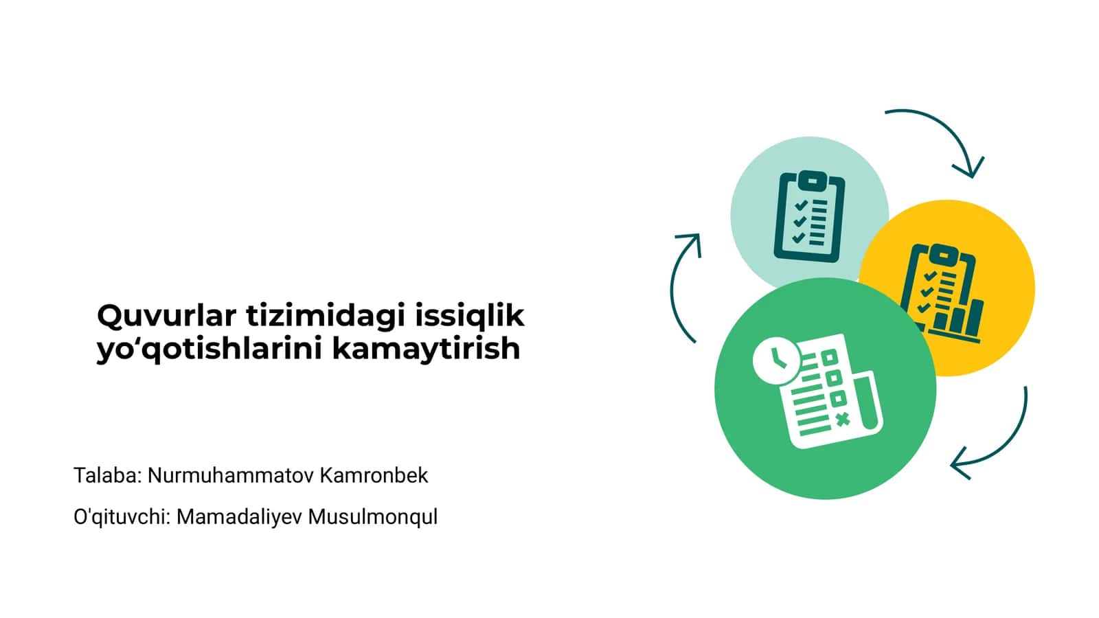 Quvurlar tizimidagi issiqlik yoʻqotishlarini kamaytirish 1