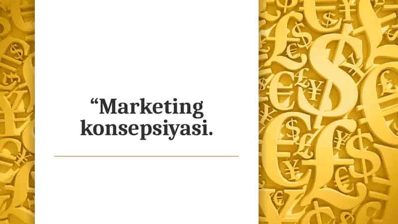 “Marketing konsepsiyasi 1