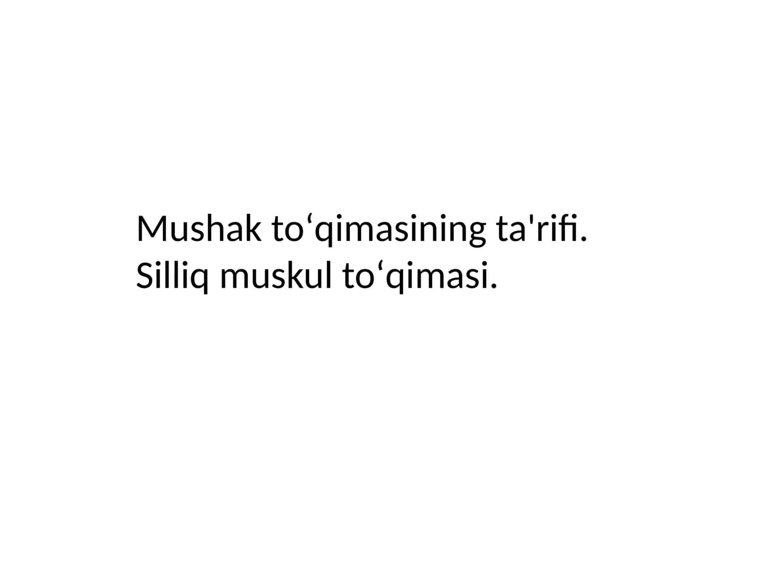 Mushaktoʻqimasining ta'rifi 1