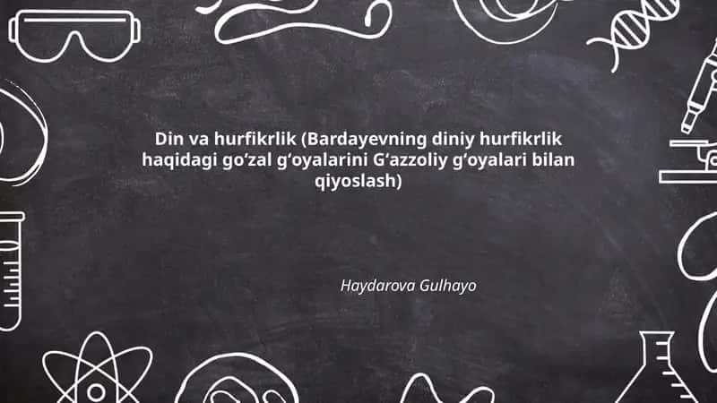 Din va hurfikrlik 1