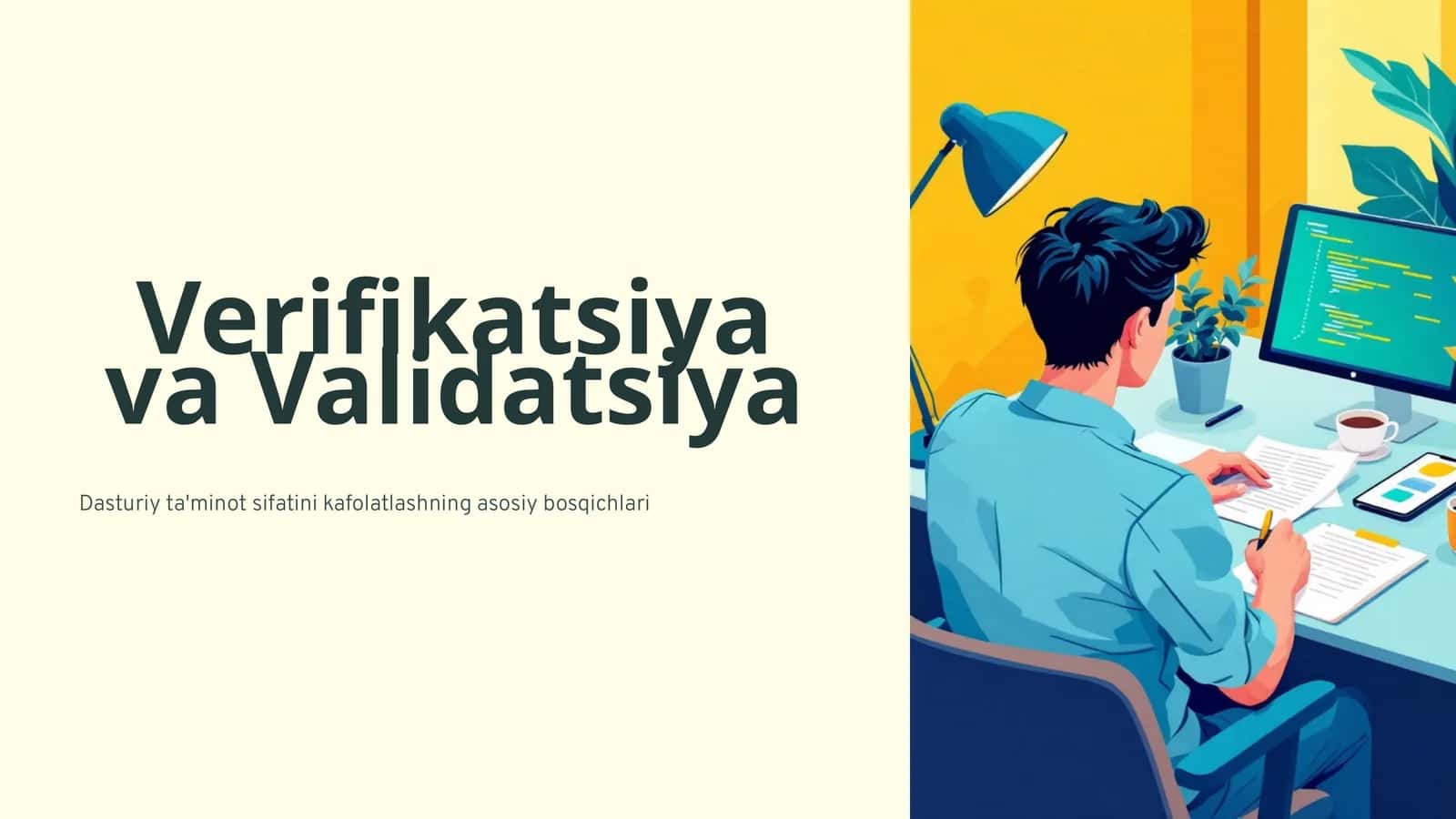 Verifikatsiya va Validatsiya 1