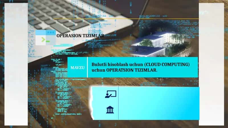 Bulutli hisoblash uchun(CLOUD COMPUTING)uchun OPERATSION TIZIMLAR 1