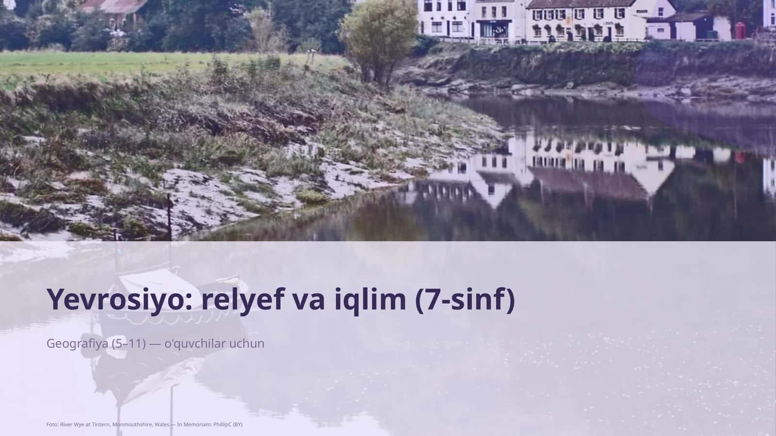 Yevrosiyo: relyef va iqlim (7-sinf) 1
