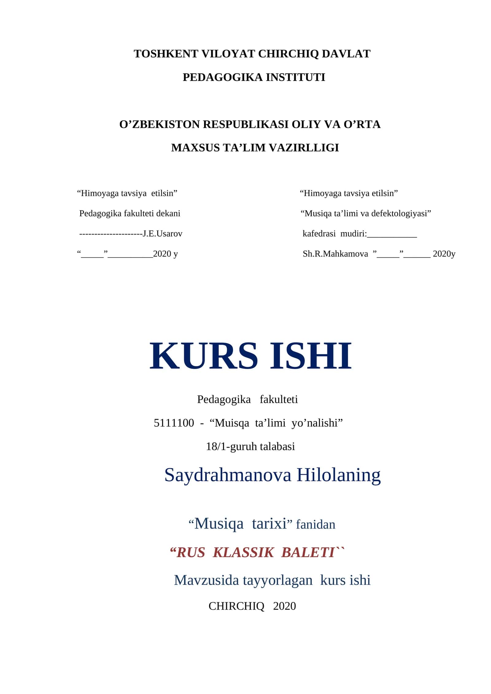 RUS KLASSIK BALETI 1