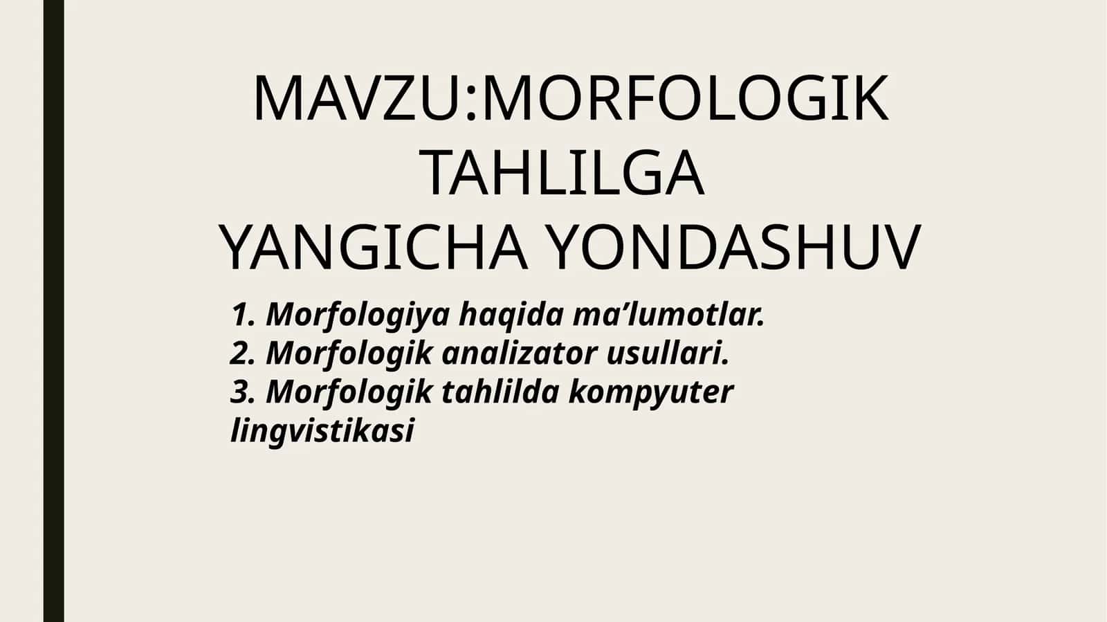 morfologik tahlilga yangicha yondashuv 1