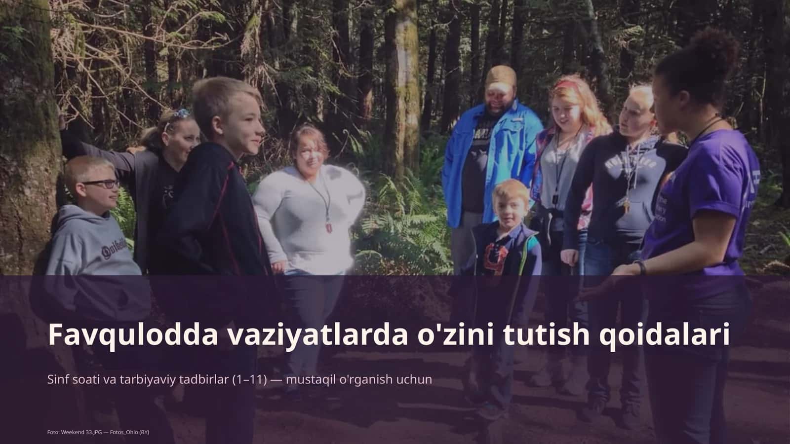 Favqulodda vaziyatlarda o'zini tutish qoidalari 1