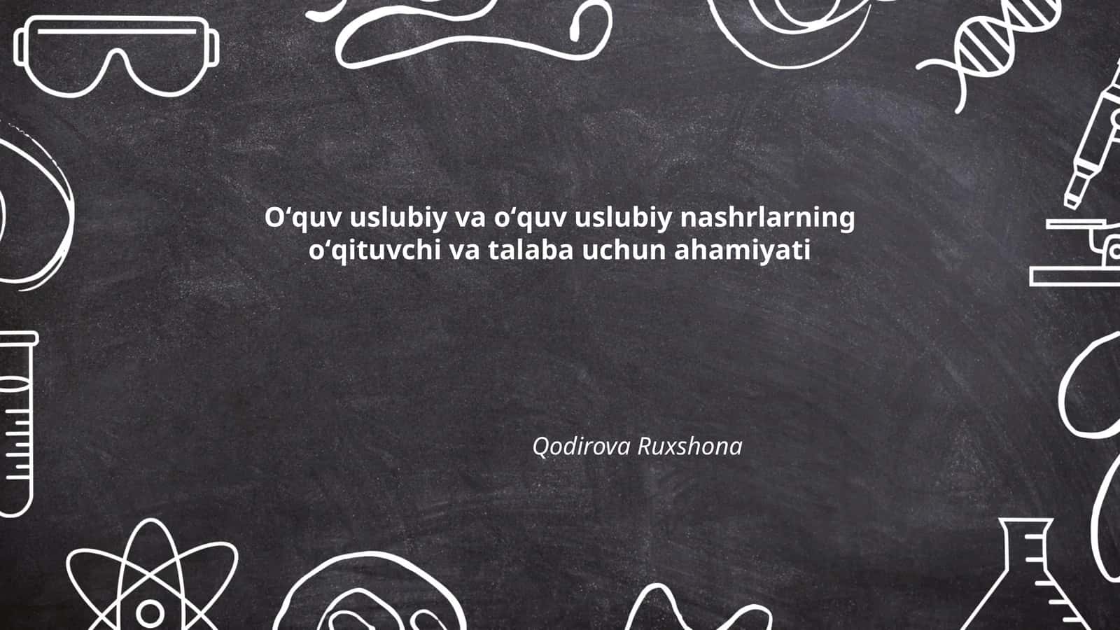 Oʻquv uslubiy va oʻquv uslubiy nashrlarning oʻqituvchi va talaba uchun ahamiyati 1