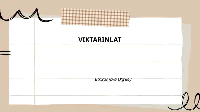 VIKTARINLAT 1