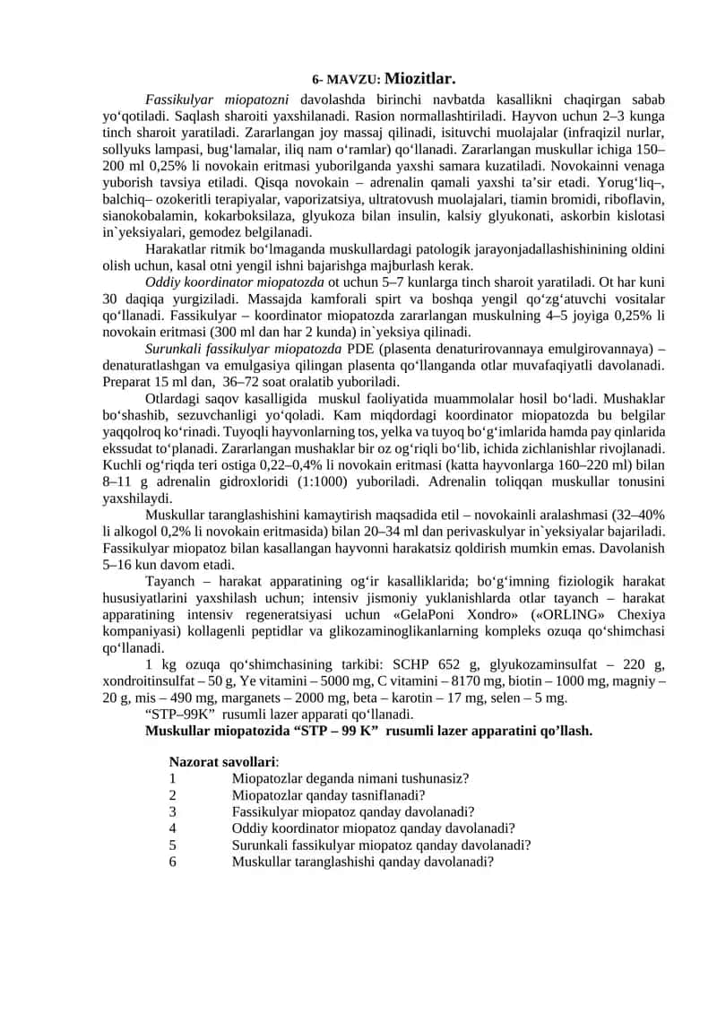 Miozitlar 1