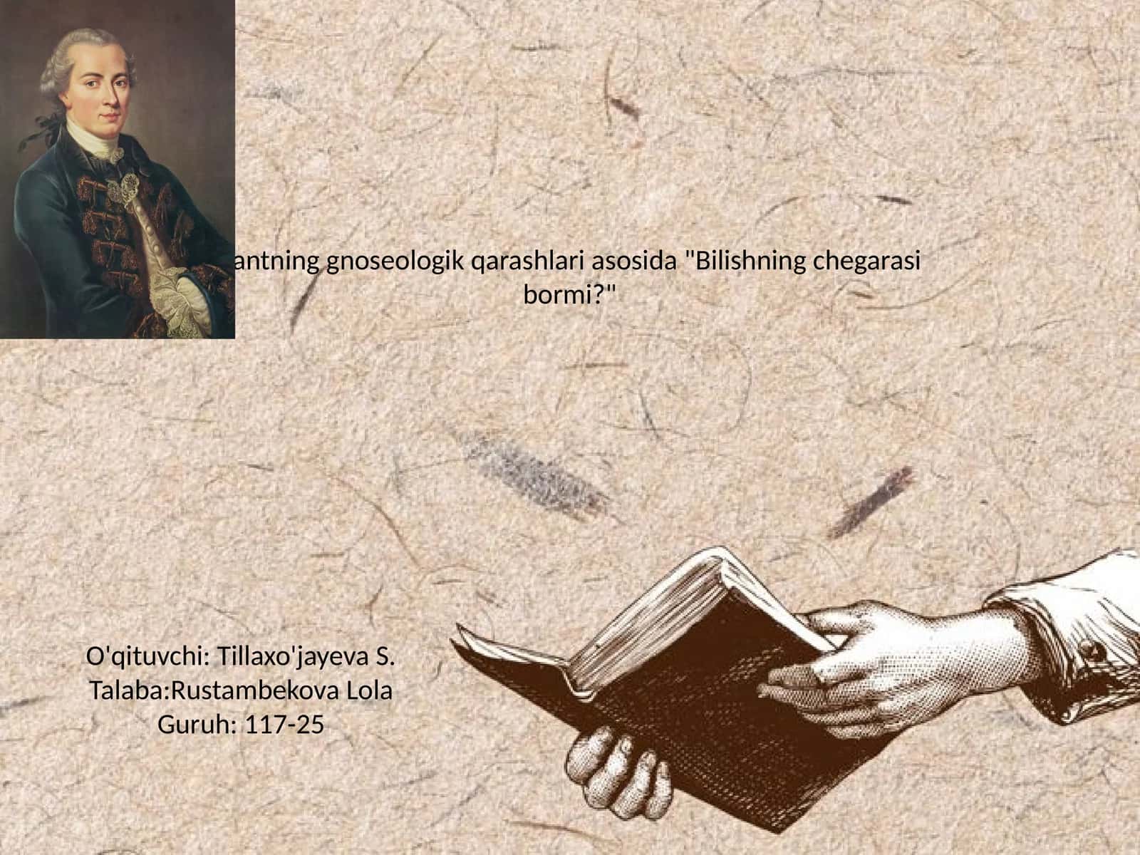 Bilishning chegarasi bormi? 1