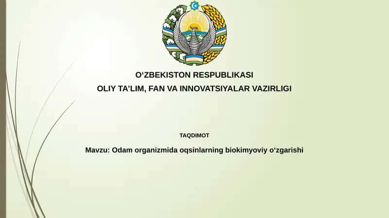 Odamorganizmidaoqsinlarningbiokimyoviyoʻzgarishi 1