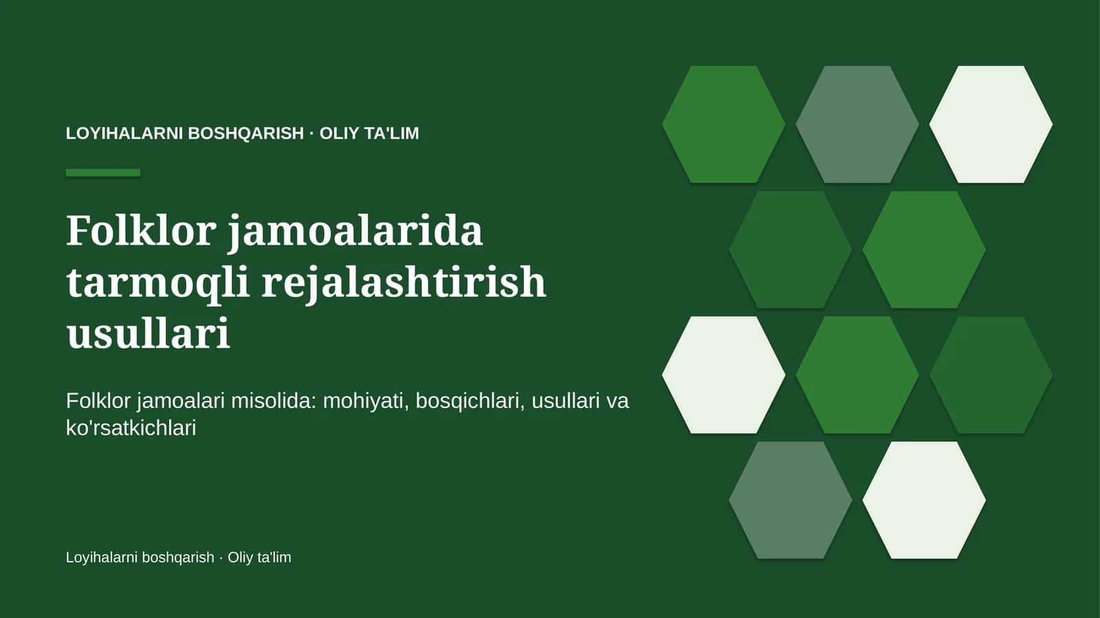 folklor jamoalarida tarmoqli rejalashtirish usullari 7475 1