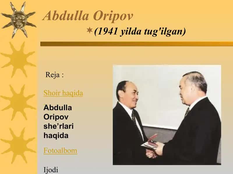 Abdulla Oripov 1
