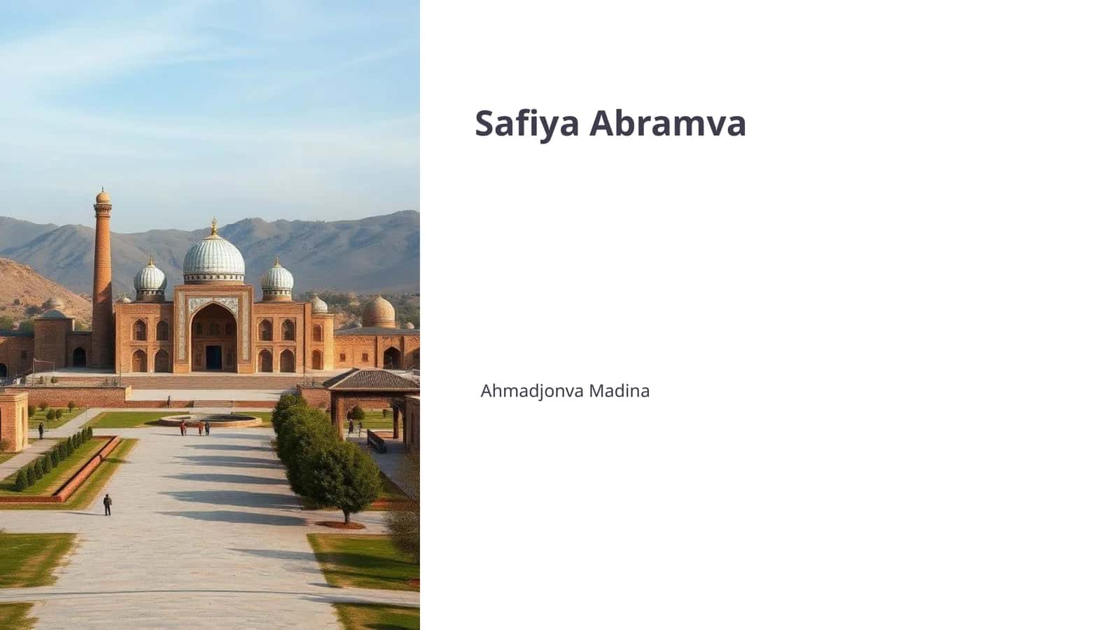 Safiya Abramva 1