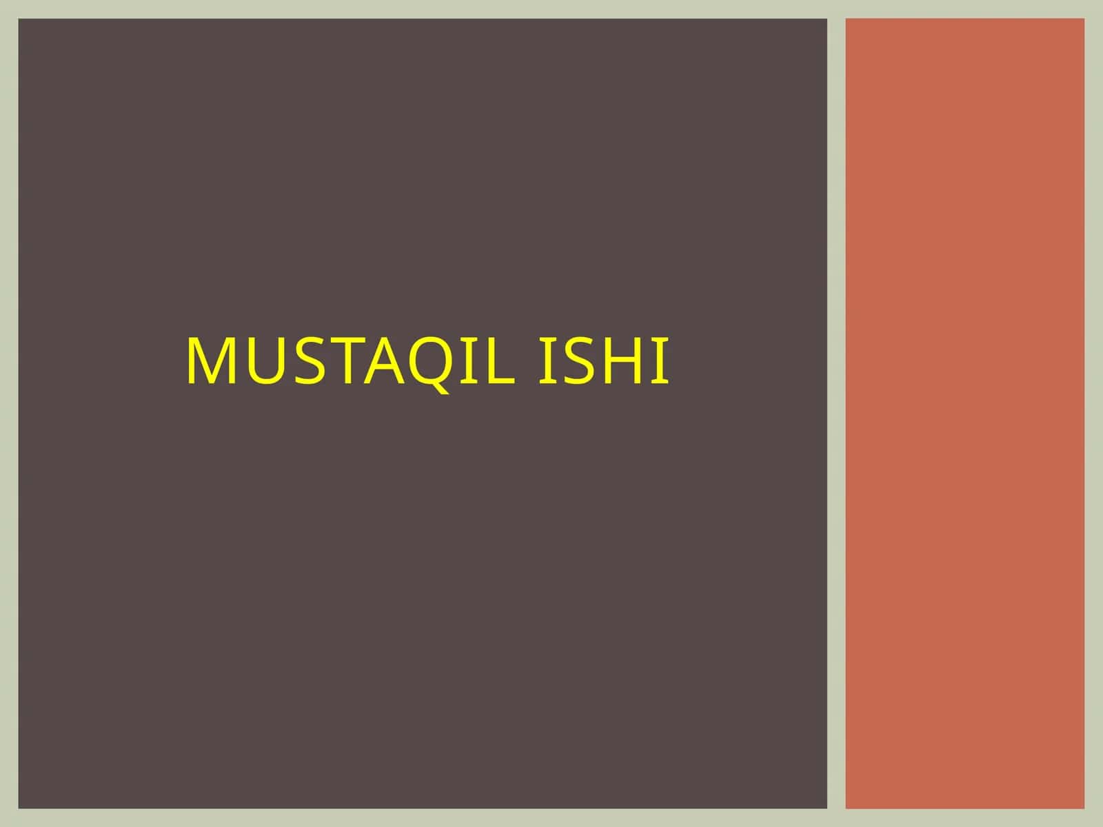 Mustaqilishi 1