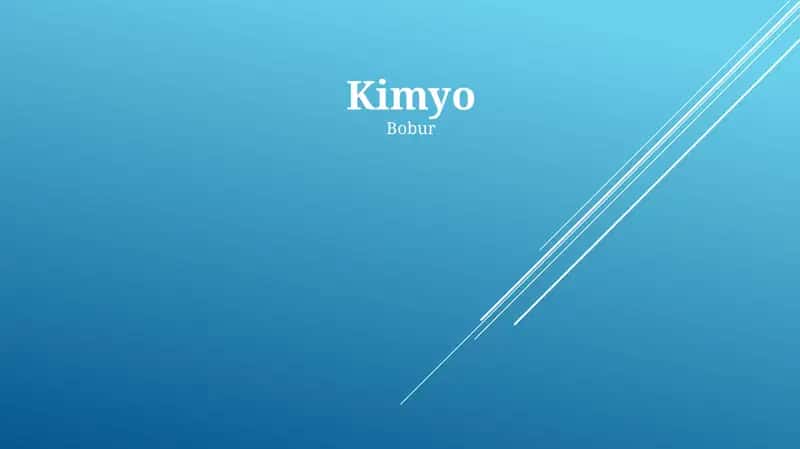 Kimyo 1